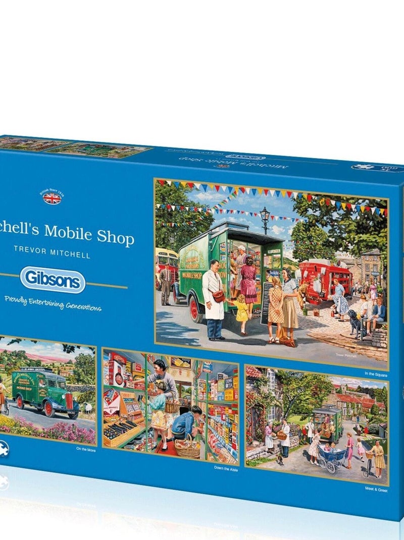 Puzzle 4 x 500 pièces : Mitchell's boutique mobile N/A - Kiabi