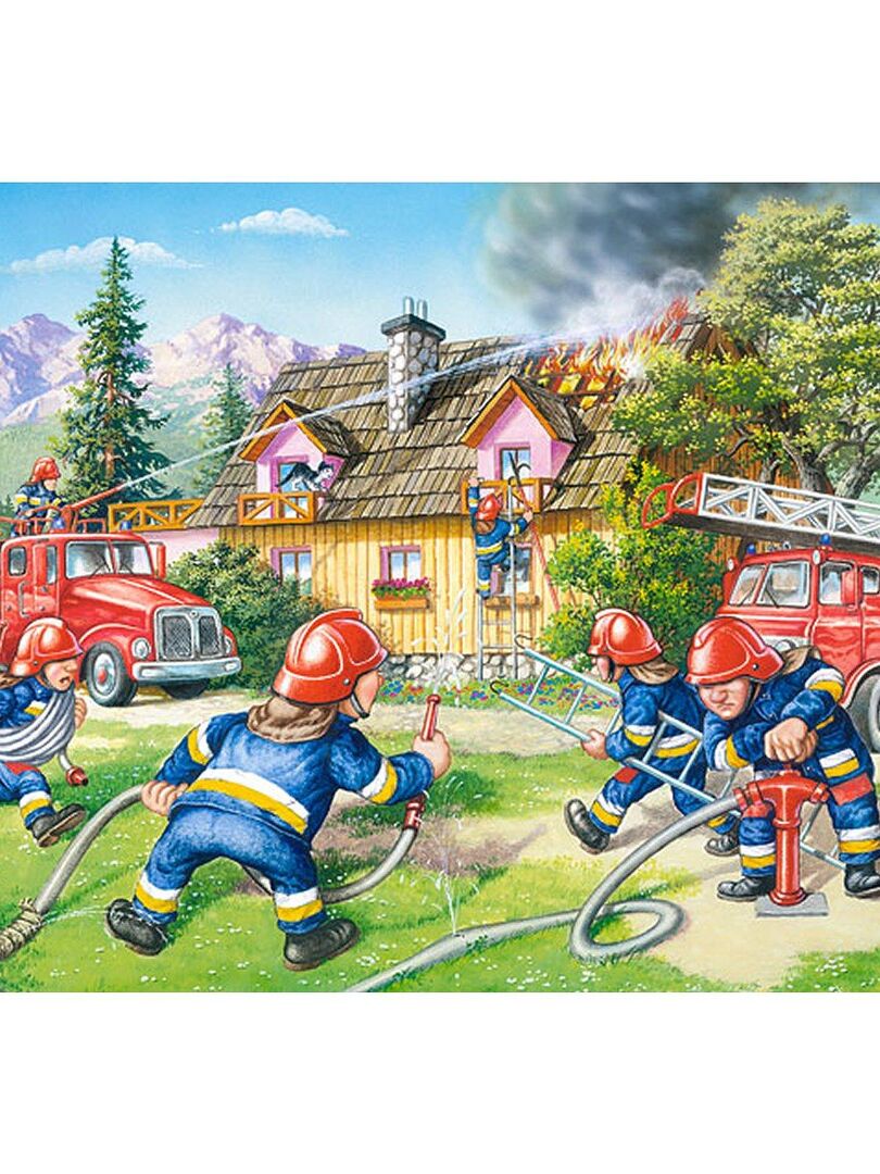 Puzzle 40 pièces maxi : Au feu les pompiers - N/A - Kiabi - 13.33€