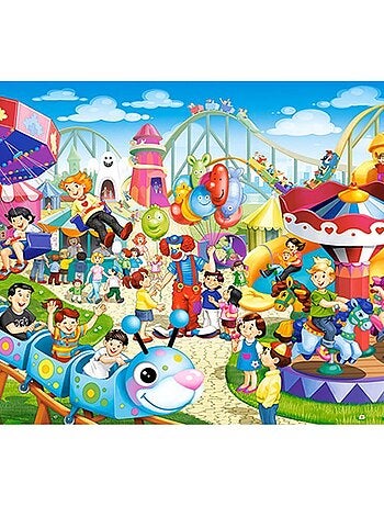 Puzzle 40 pièces maxi : Parc d'attractions - XL - Kiabi