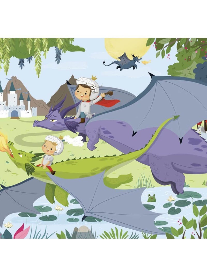 Puzzle 45 pièces : Les dragons N/A - Kiabi