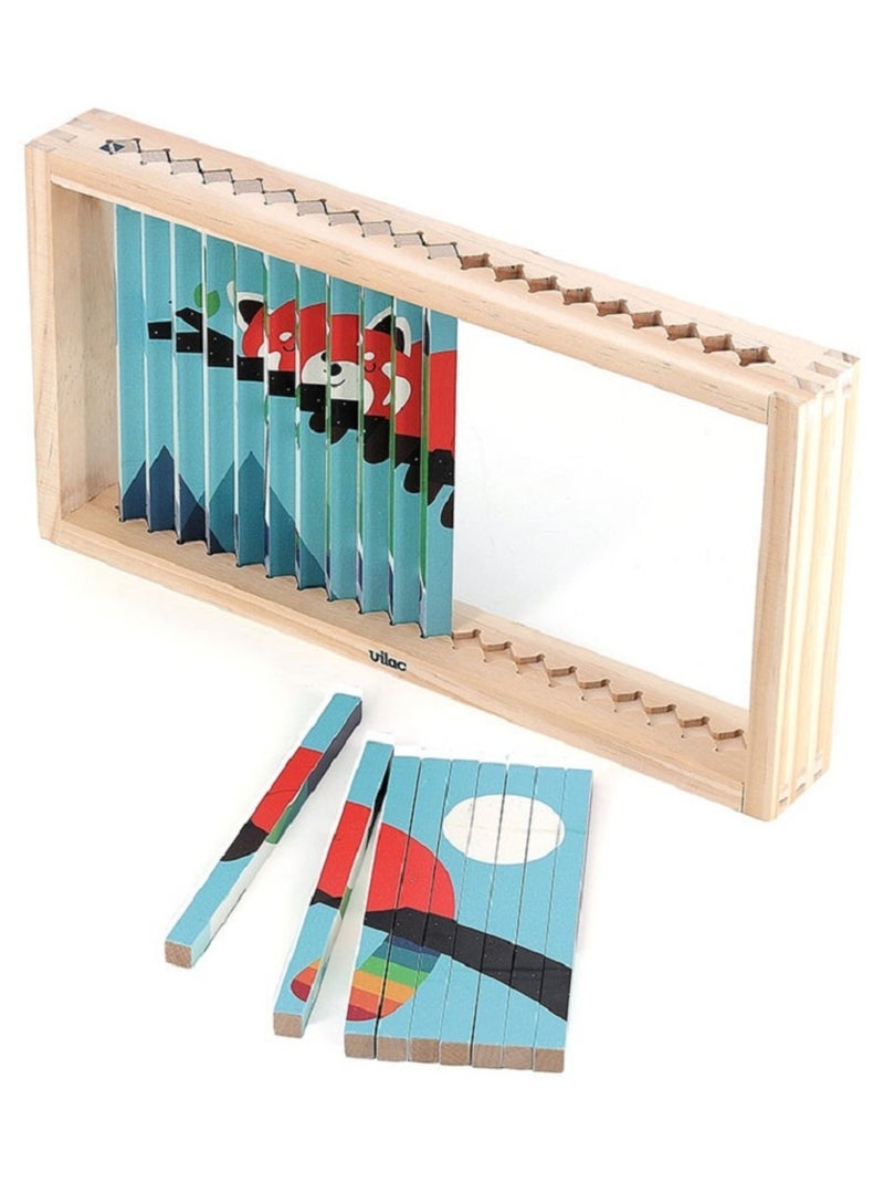 Puzzle 4D Les animaux N/A - Kiabi