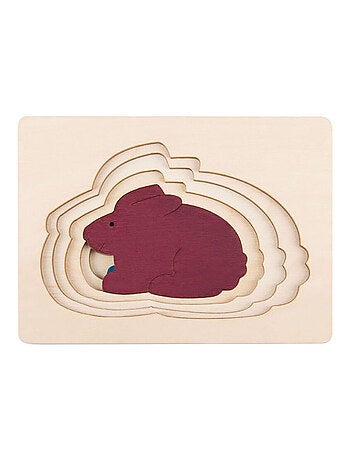Puzzle 5 lapins en 1