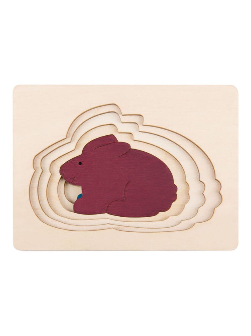 Puzzle 5 lapins en 1 Jaune - Kiabi