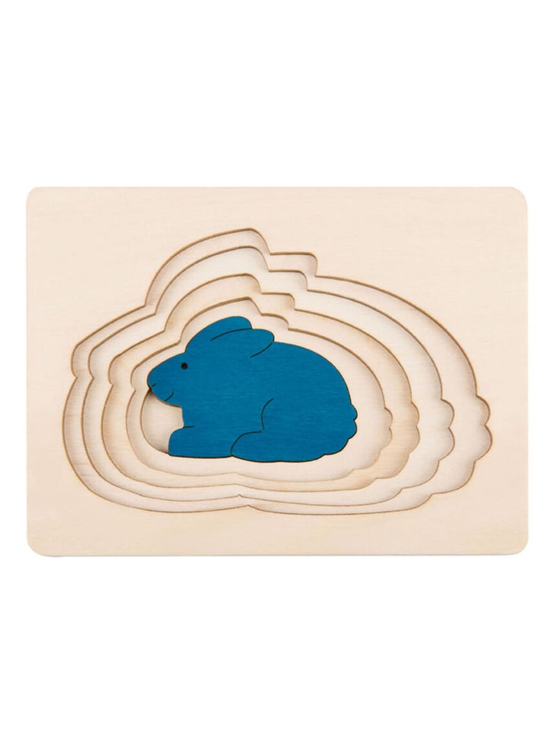 Puzzle 5 lapins en 1 Jaune - Kiabi