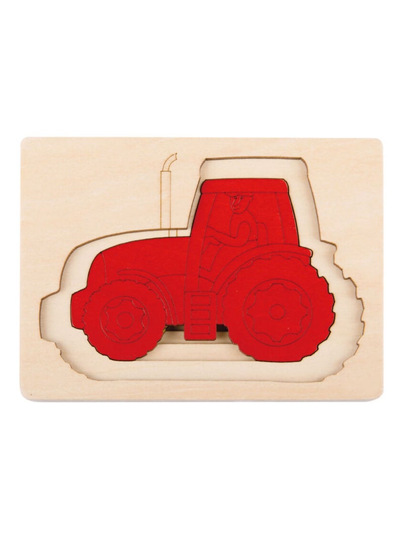 Puzzle 5 tracteurs en 1 Vert - Kiabi