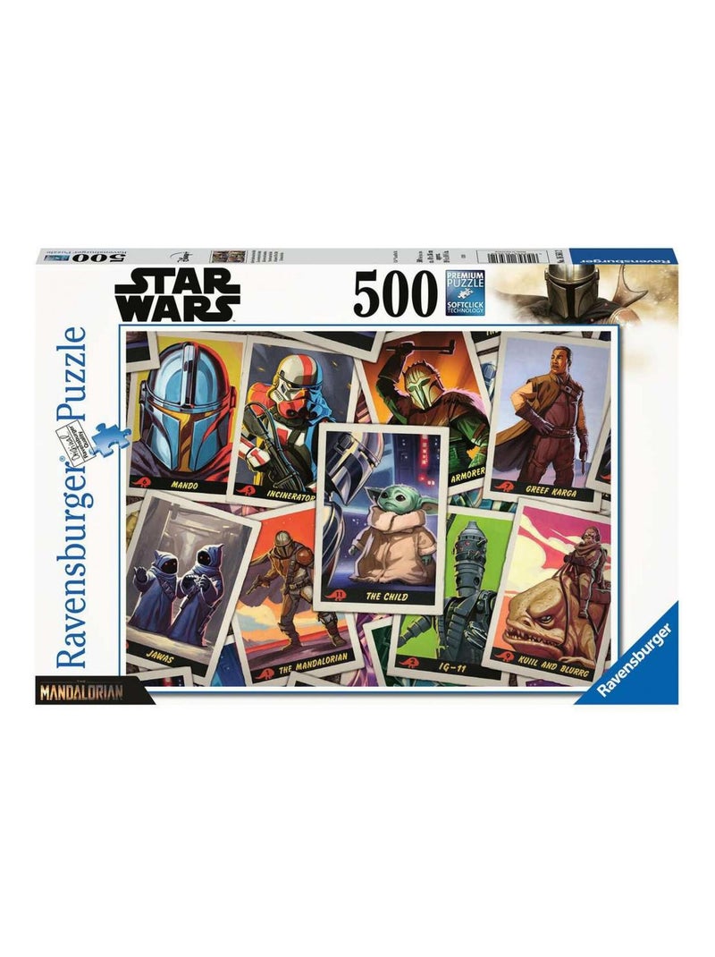 Puzzle 500 pièces - Baby Yoda / Star Wars Mandalorian N/A - Kiabi