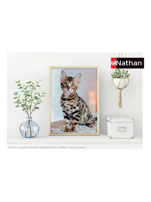 Puzzle 500 Pièces - Chaton Bengal  - Nathan - Kiabi