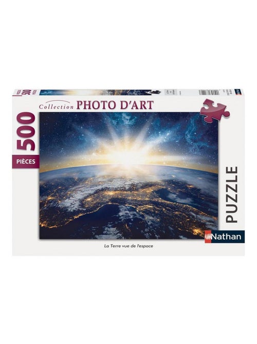 Puzzle 500 Pièces - La Terre Vue De L'espace - Nathan - Kiabi