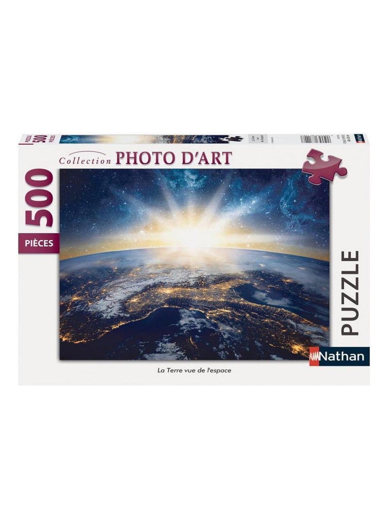 Puzzle 500 Pièces - La Terre Vue De L'espace - Nathan N/A - Kiabi