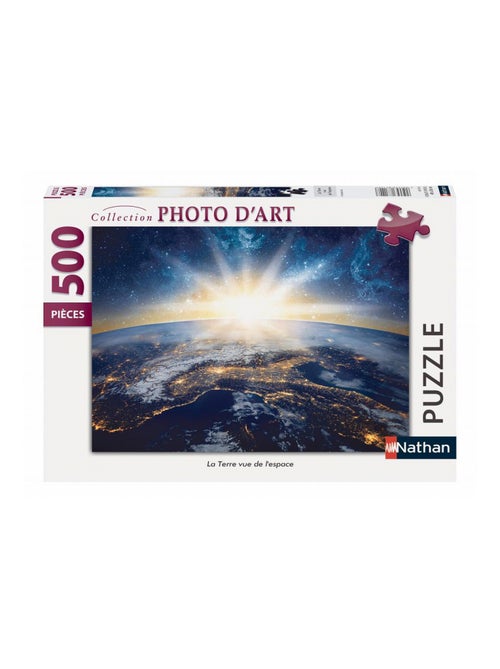 Puzzle 500 Pièces - La Terre Vue De L'espace - Nathan - Kiabi