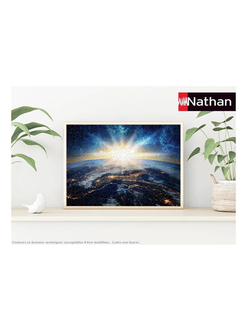 Puzzle 500 Pièces - La Terre Vue De L'espace - Nathan N/A - Kiabi