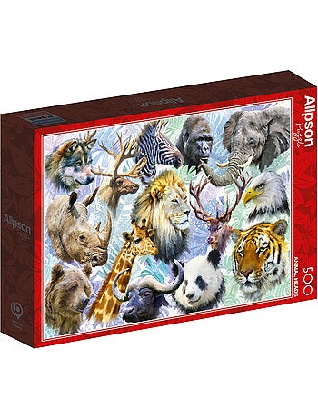 Puzzle 500 Pièces Animaux Sauvages
