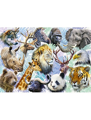 Puzzle 500 Pièces Animaux Sauvages