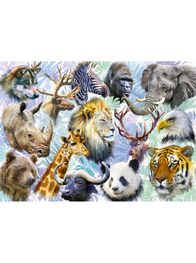 Puzzle 500 Pièces Animaux Sauvages N/A - Kiabi