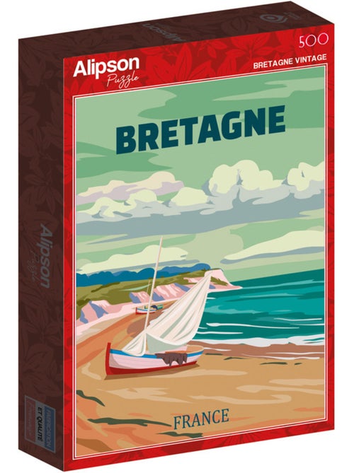 Puzzle 500 Pièces Bretagne Vintage - Kiabi