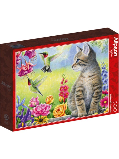 Puzzle 500 Pièces Chat Dans Jardin - Fabriqué en France - Kiabi