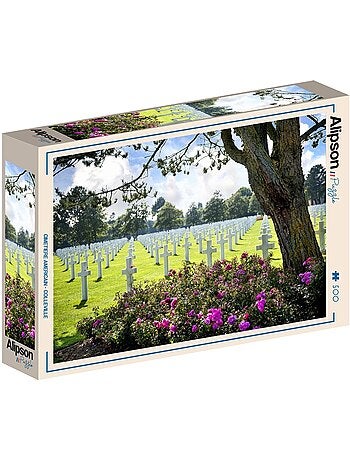 Puzzle 500 pièces Cimetière Americain - Fabriqué en France