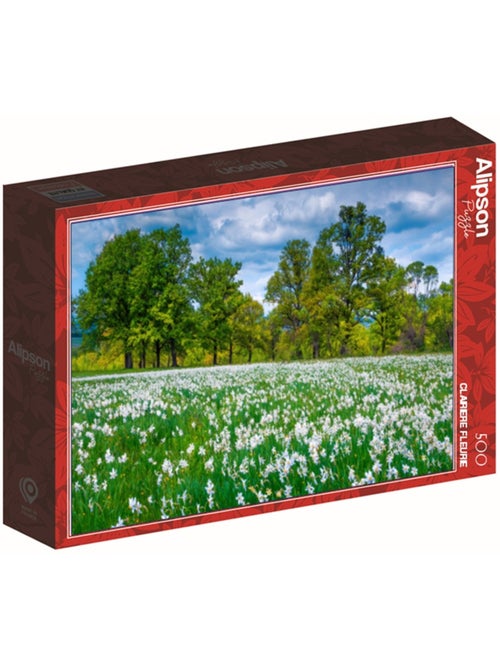 Puzzle 500 Pièces Clairière Fleurie - Fabriqué en France - Kiabi