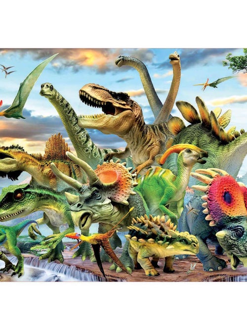 Puzzle 500 pièces : Dinosaures - Kiabi
