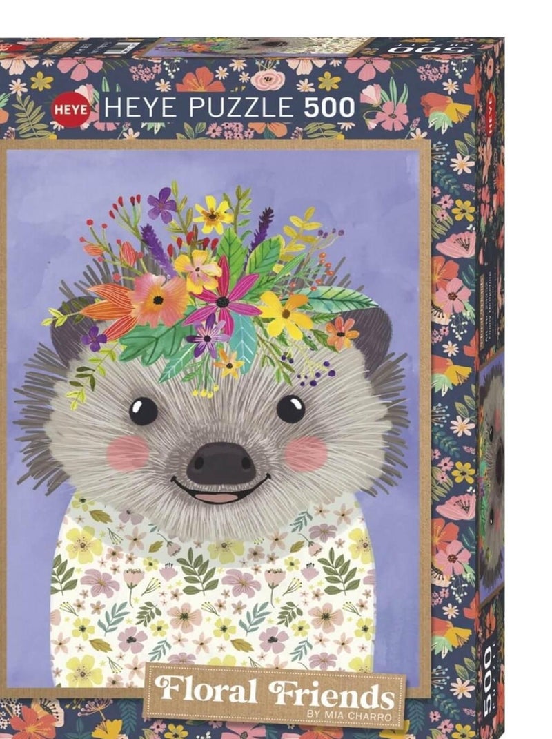 Puzzle 500 pièces : Hérisson Drôle N/A - Kiabi