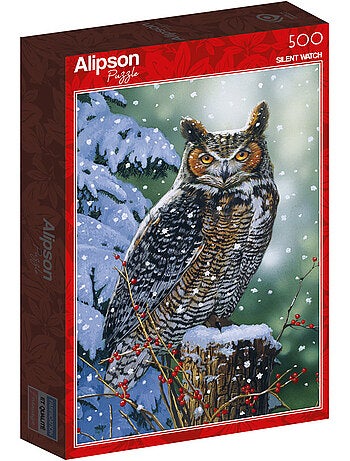 Puzzle 500 Pièces Hibou En Hiver - Fabriqué en France