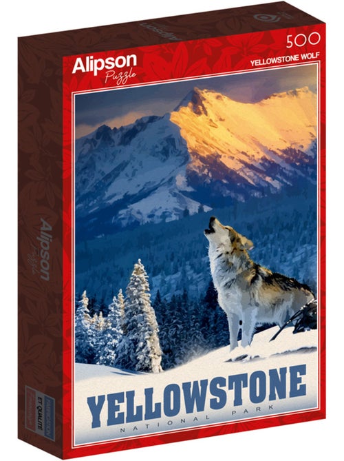 Puzzle 500 Pièces Loup Hurlant - Fabriqué en France - Kiabi