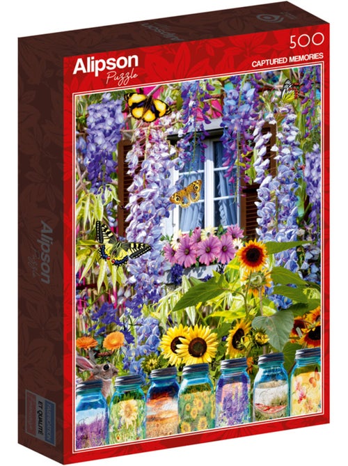 Puzzle 500 Pièces Maison Fleurie - Fabriqué en France - Kiabi