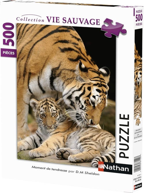 Puzzle 500 Pièces Moment De Tendresse Lion - Nathan - Kiabi