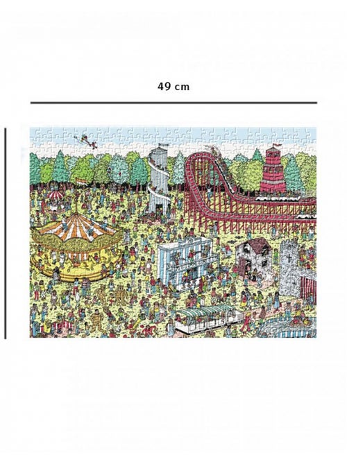 Puzzle 500 pièces : Où est Charlie ? : A la Fête Foraine - Kiabi