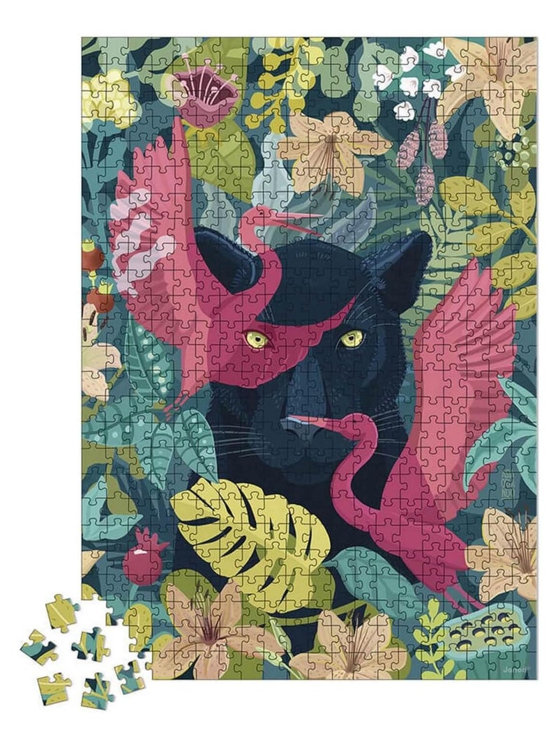 Puzzle 500 pièces : Panthère Mystique N/A - Kiabi