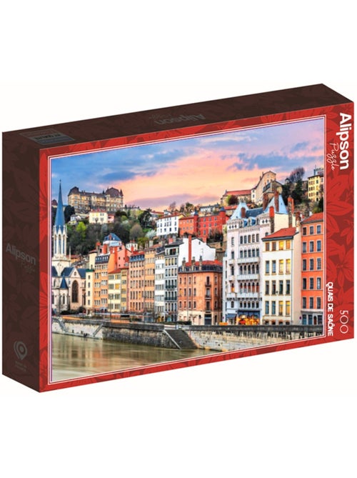 Puzzle 500 Pièces Quais Saône Lyon - Fabriqué en France - Kiabi