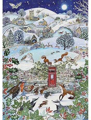 Puzzle 500 Pièces Village Sous La Neige - Fabriqué en France