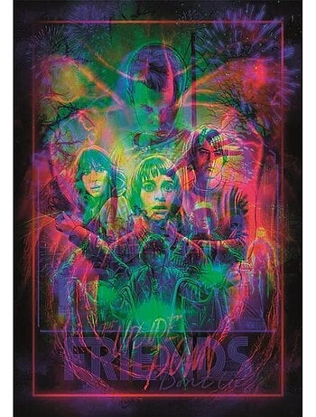 Puzzle 520 Pièces Stranger Things avec Cadre Lumineux