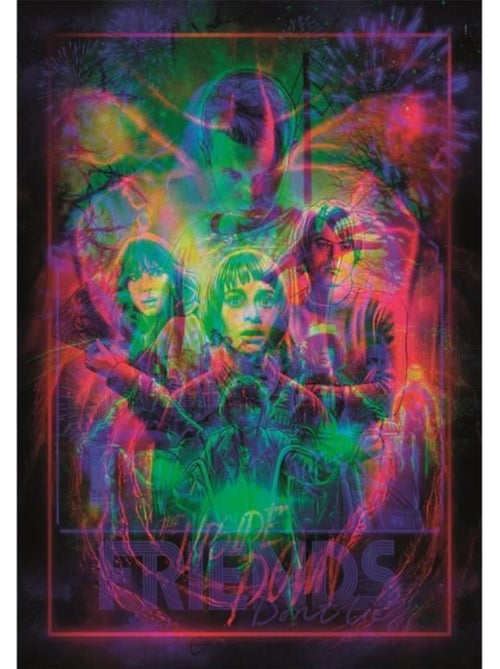 Puzzle 520 Pièces Stranger Things avec Cadre Lumineux - Kiabi