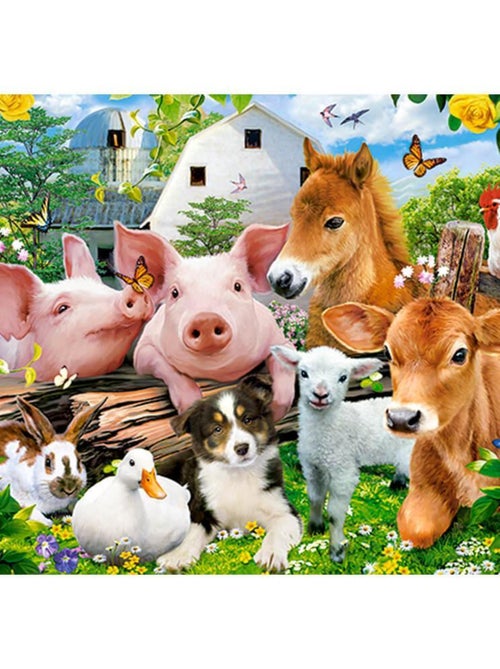 Puzzle 60 pièces : Amis de la Ferme - Kiabi