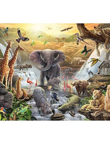 Puzzle animaux elephant en bois - N/A - Kiabi - 11.99€