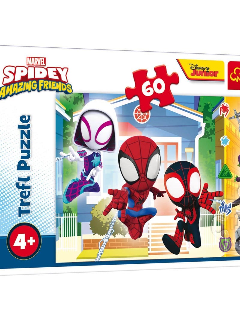 Puzzle 60 pièces : Dans le monde de Spiday : Spiday et ses incroyables ...