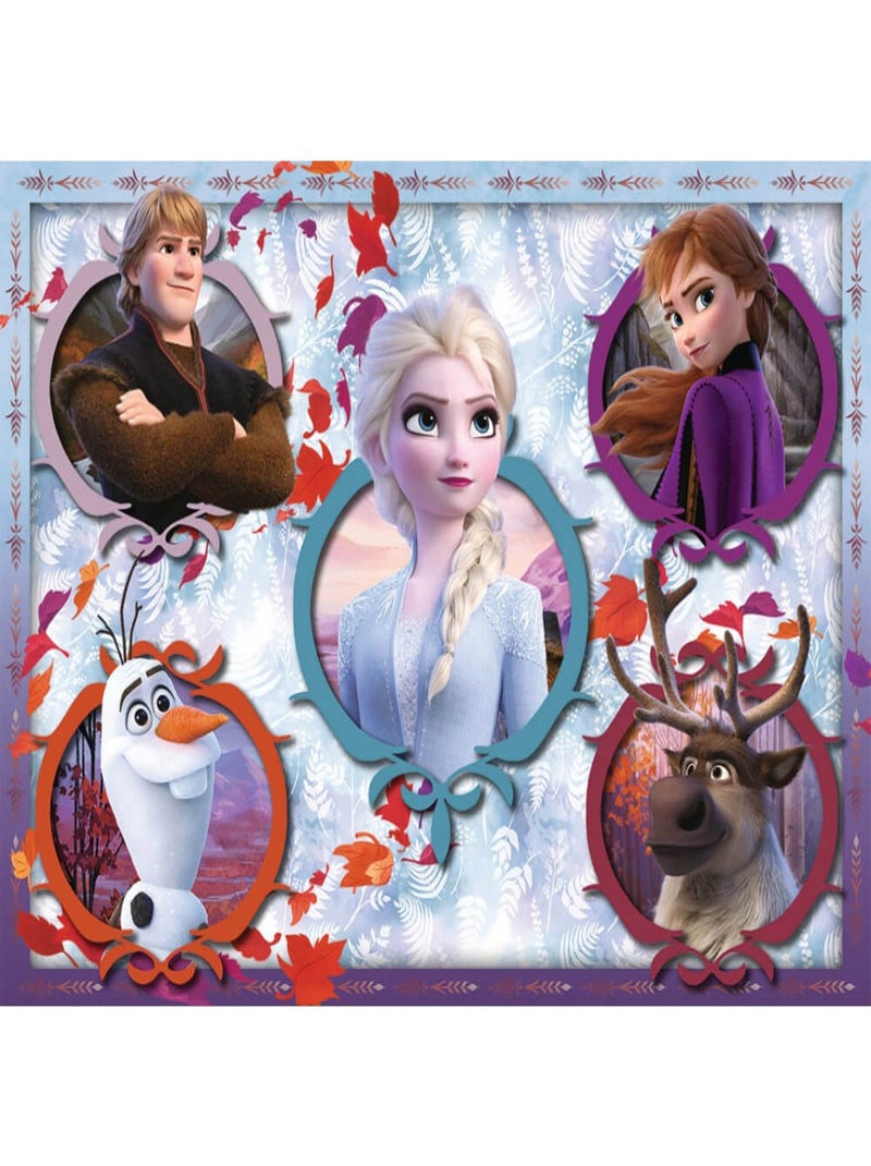 Puzzle 60 pièces : La Reine des Neiges 2 (Frozen 2) : Unis pour la vie N/A - Kiabi