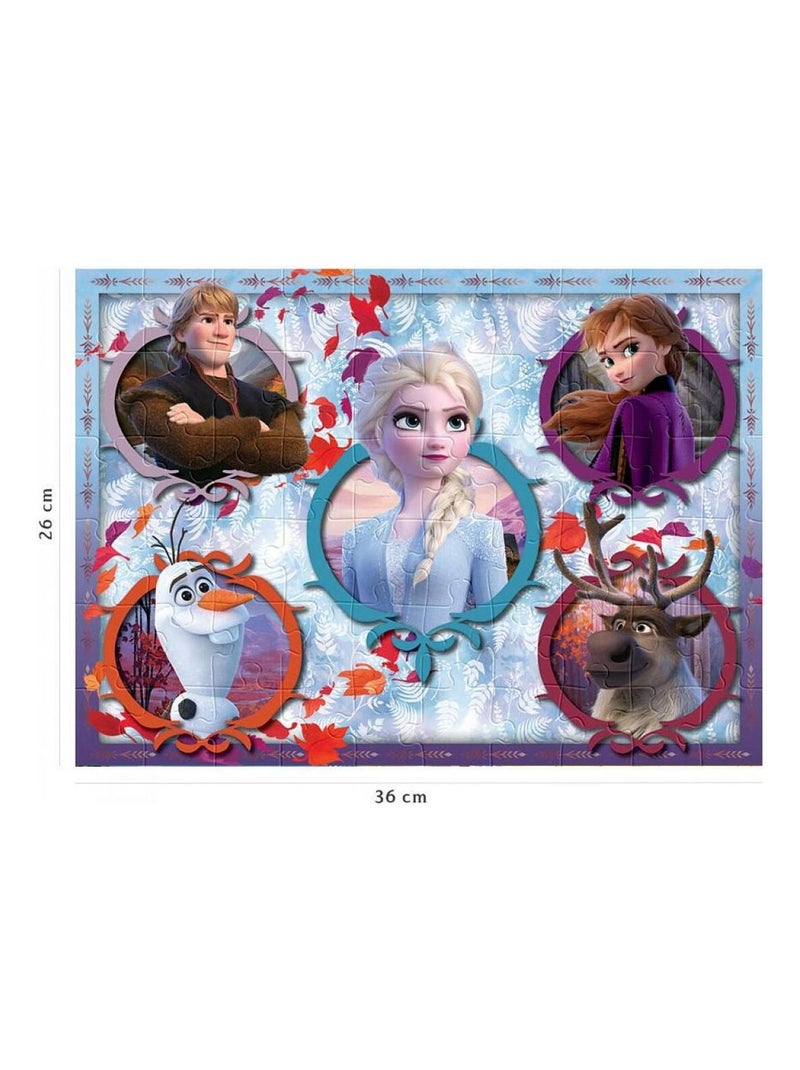 Puzzle 60 pièces : La Reine des Neiges 2 (Frozen 2) : Unis pour la vie ...