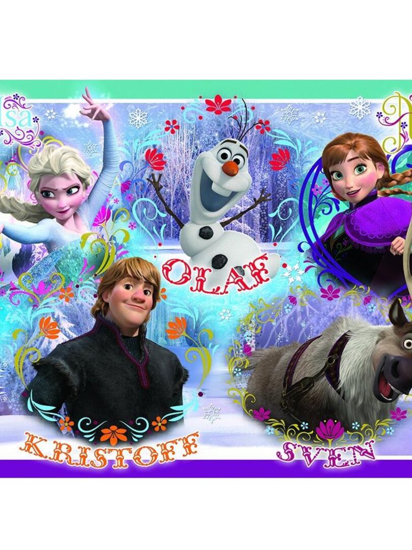 Puzzle 60 pièces :  La Reine des Neiges (Frozen) : Bienvenue au Royaume d'Arendelle N/A - Kiabi