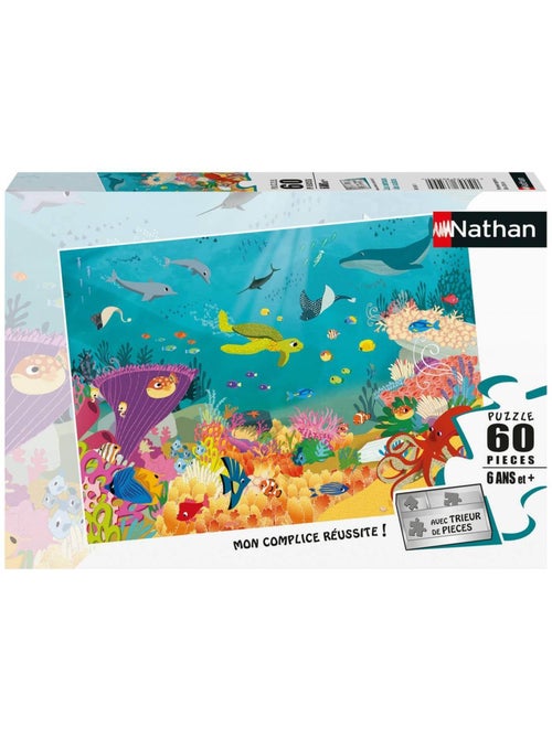Puzzle 60 pièces : Les animaux des océans - Kiabi