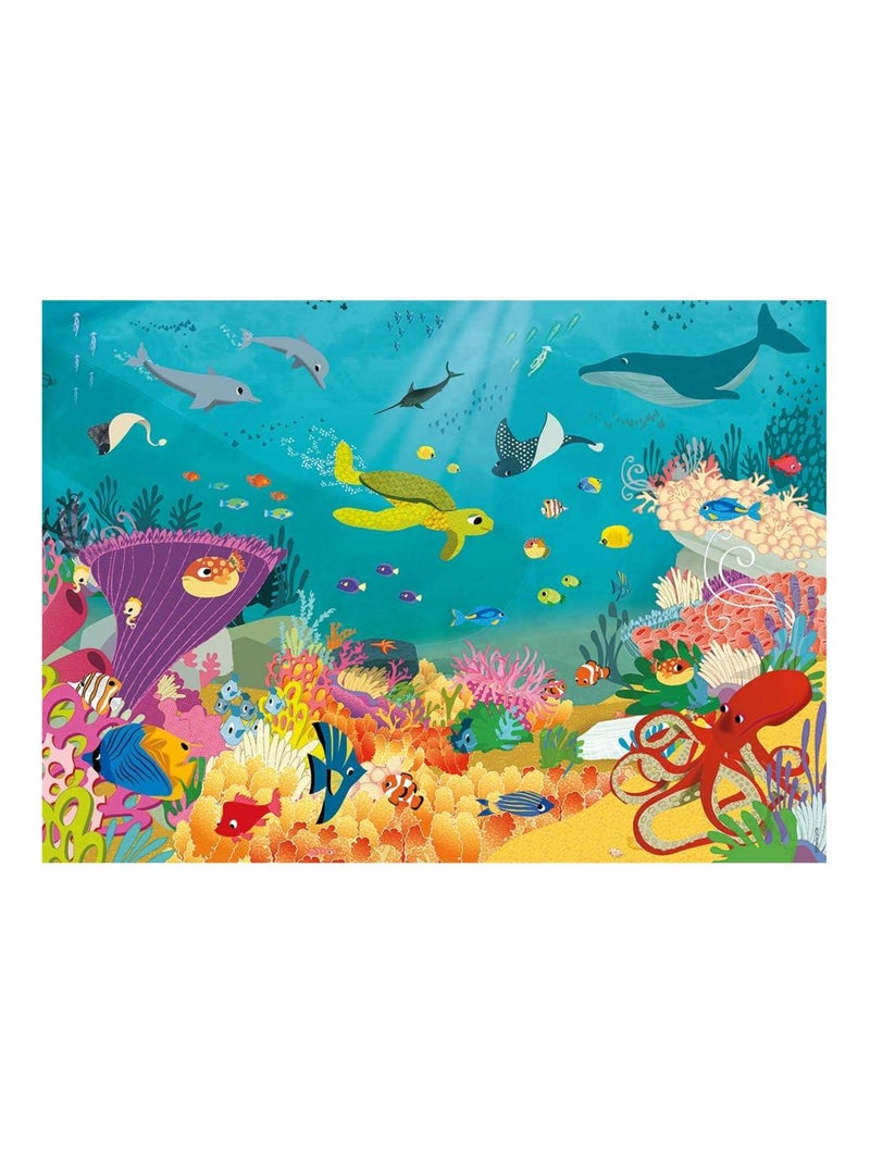 Puzzle 60P les animaux des oceans N/A - Kiabi