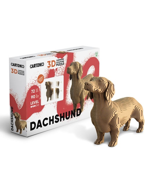 Puzzle 72 pièces 3d teckel - Kiabi