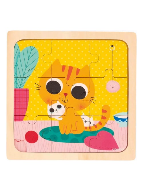 Puzzle 9 pièces : Chat Peanut - Kiabi