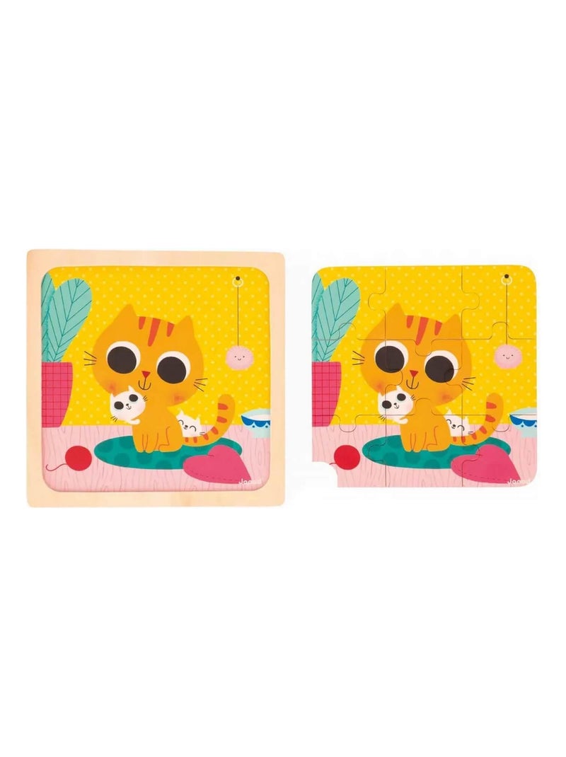 Puzzle 9 pièces : Chat Peanut N/A - Kiabi