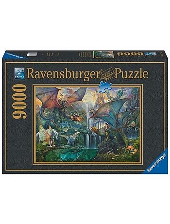 Puzzle 9000 pièces - la forêt magique des dragons - ravensburger
