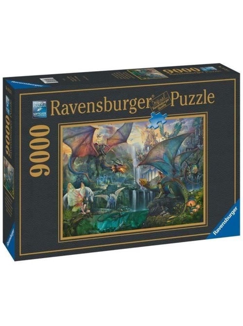 Puzzle 9000 pièces La forêt magique des dragons, Fantastique, Adulte, 16721, Ravensburger - Kiabi