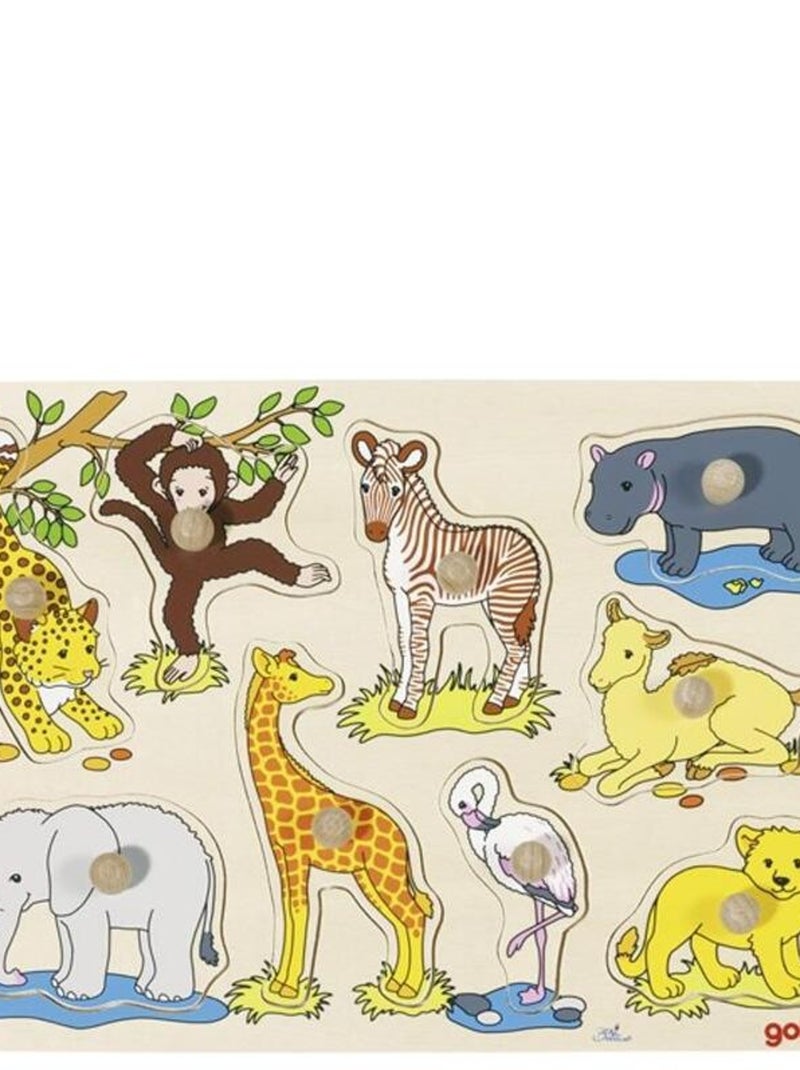 Puzzle à boutons animaux d'Afrique 9 éléments N/A - Kiabi