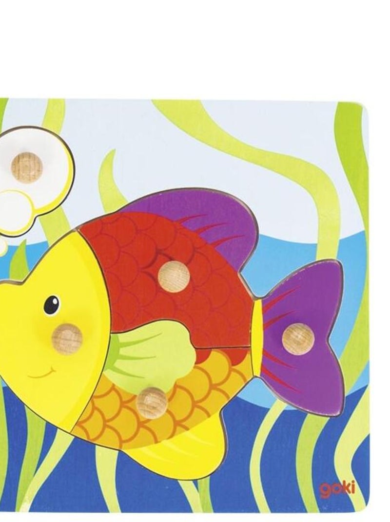 Puzzle à boutons Poisson 5 éléments N/A - Kiabi
