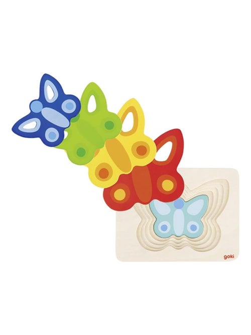 Puzzle à couches Papillon 5 éléments - Kiabi